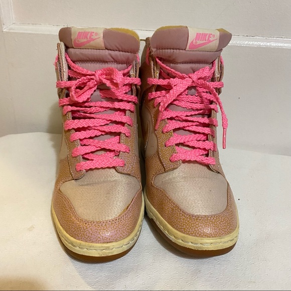 Nike Dunk Sky Hi Vintage Hidden Wedge Sneakers 7.5 EUC As is. See images - Picture 4 of 14